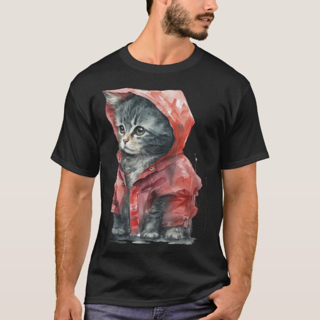 Cute Cat Motifs Cat T-Shirt (Vorderseite)