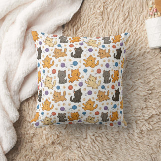Cute Cat Pattern Kissen