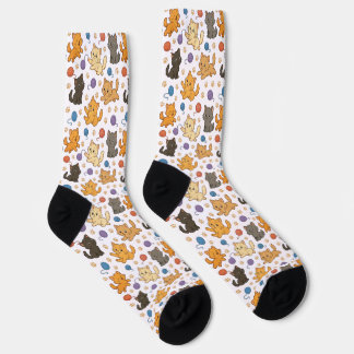 Cute Cat Pattern Socken
