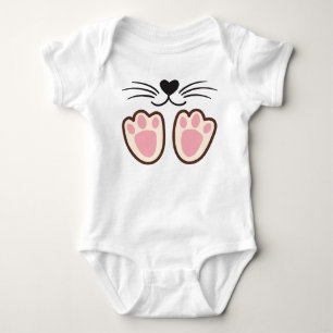 Cute Cat Paws Baby Strampler