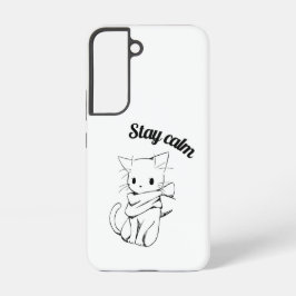 Cute cat phone cover samsung galaxy hülle