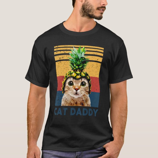 Cute Cat Pineapple Helmet Dad dy Mom my Boy Girl   T-Shirt (Vorderseite)