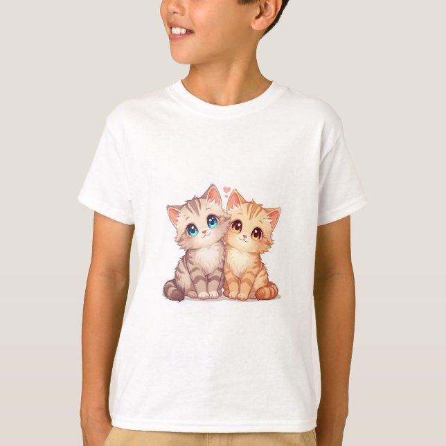 Cute Cat T-Shirt (Vorderseite)