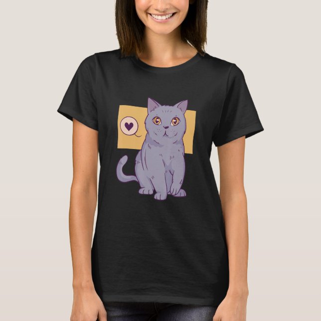Cute Cat T-Shirt (Vorderseite)
