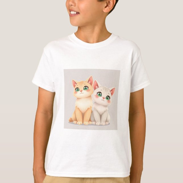 Cute Cat T-Shirt (Vorderseite)