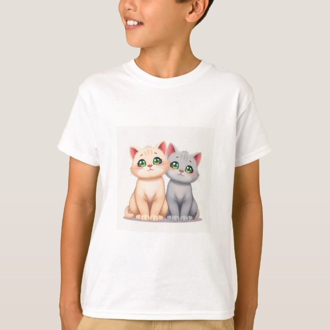 Cute Cat T-Shirt (Vorderseite)
