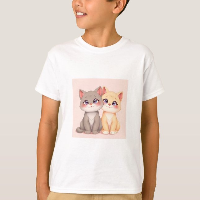 Cute Cat T-Shirt (Vorderseite)