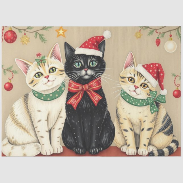 Cute Cat Tissue Paper Seidenpapier (Vorderseite)