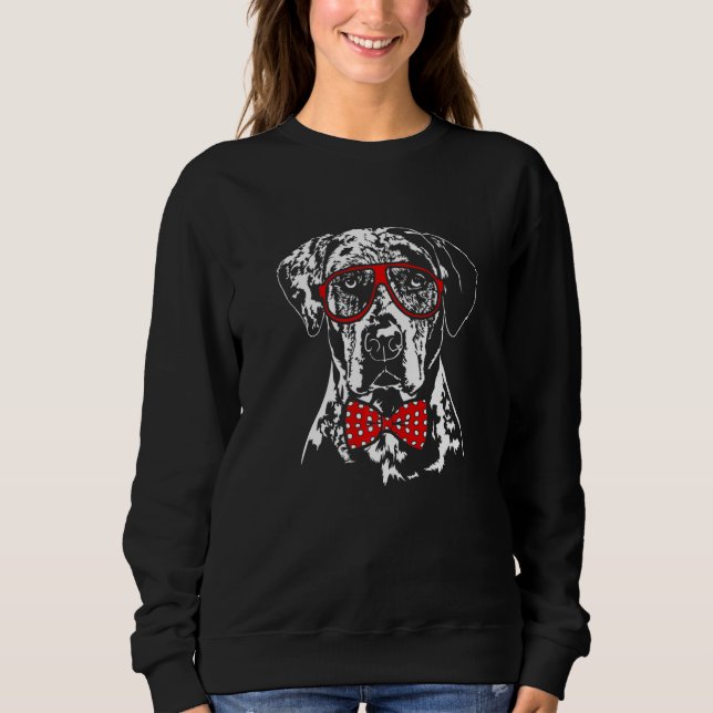Cute Catahoula Leopard Dog mom dog Sweatshirt (Vorderseite)