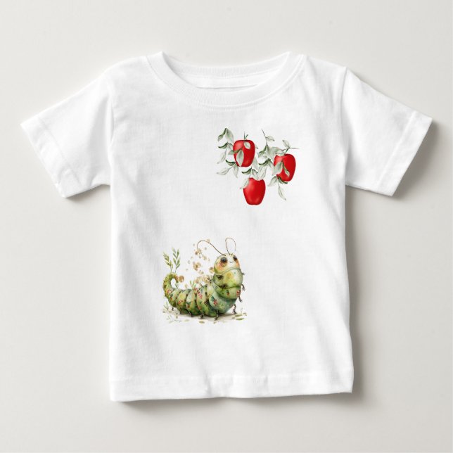 Cute Caterpillar Baby T-shirt (Vorderseite)