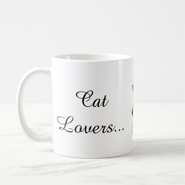 Cute cats mug kaffeetasse (Links)