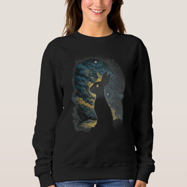 Cute Celestial Bunny for astrology Sweatshirt (Vorderseite)