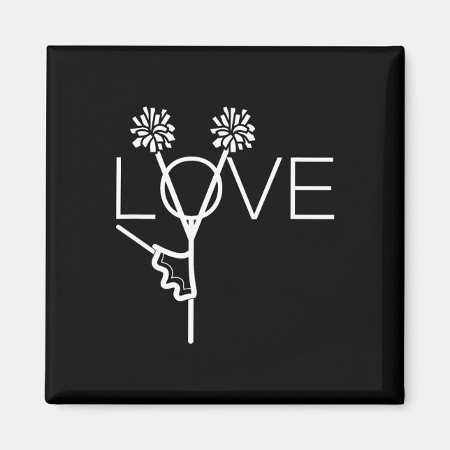 Cute Cheer Gifts For Cheerleaders Teen Girls Women Magnet (Vorne)