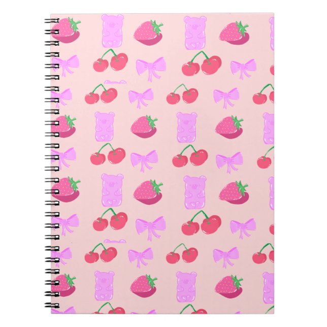 Cute cherry notebook notizblock (Vorderseite)