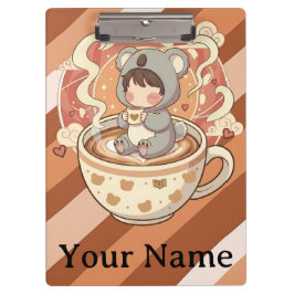 Cute Chibi Koala Adventure Professional Klemmbrett