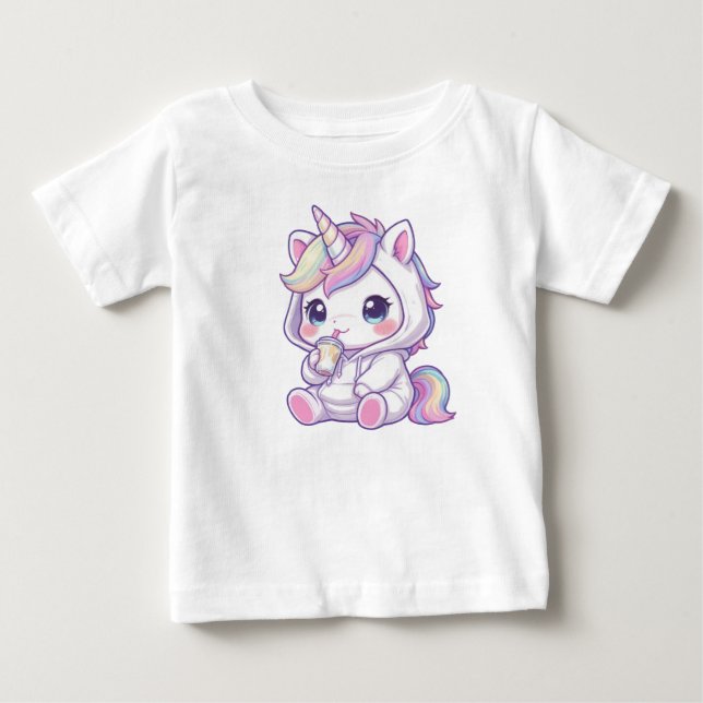 Cute chibi unicorn t-shirt (Vorderseite)