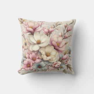 Cute chic girly floral and lace kissen