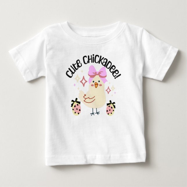 Cute chickadee baby t-shirt (Vorderseite)
