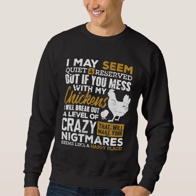 Cute Chicken Lover Farmer   Sweatshirt (Vorderseite)