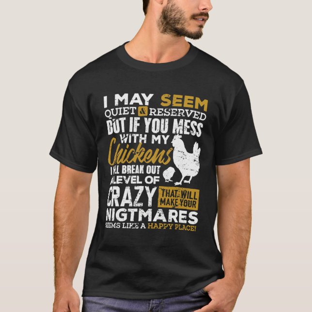Cute Chicken Lover Farmer   T-Shirt (Vorderseite)
