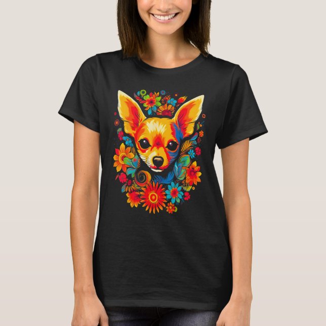 Cute Chihuahua Dog T-Shirt (Vorderseite)