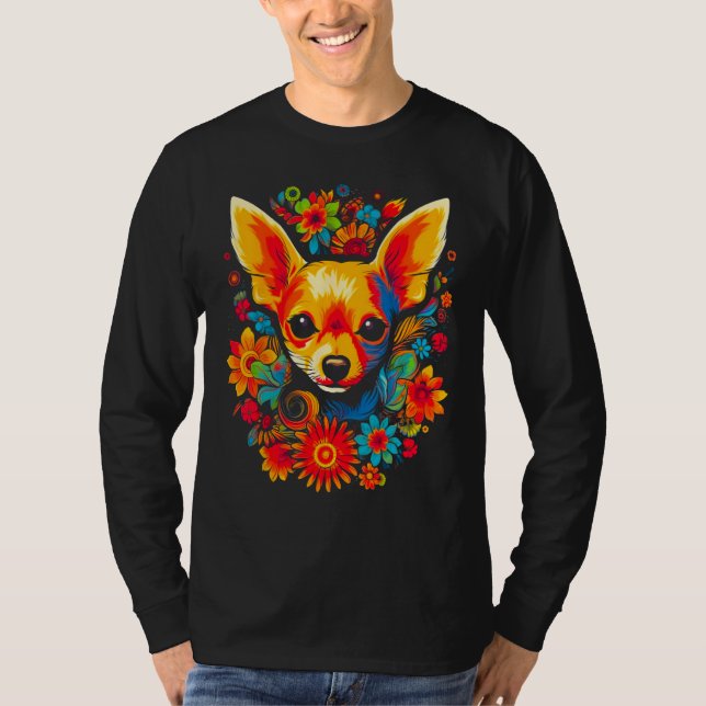 Cute Chihuahua Dog T-Shirt (Vorderseite)