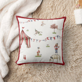 Cute Children Circus Carnival Animals Pattern Kissen