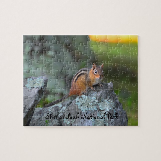 Cute Chipmunk, Shenandoah National Park Puzzle (Horizontal)