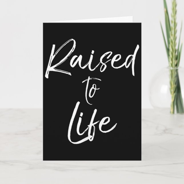 Cute Christian Baptism Gift For New Believers Rais Karte (Vorderseite)