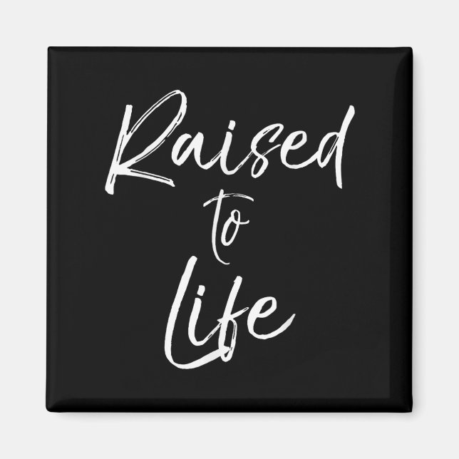 Cute Christian Baptism Gift For New Believers Rais Magnet (Vorne)