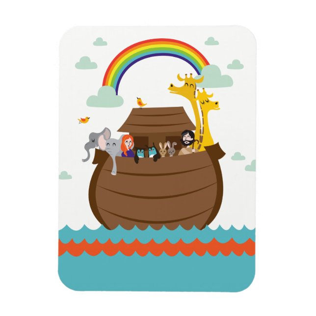 Cute Christian Kids Magnet Bible Story Noah’s Ark (Vertikal)