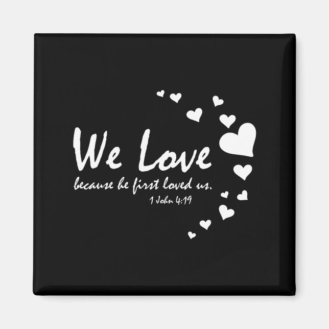 Cute Christian Valentines Day Women Bible Verse He Magnet (Vorne)