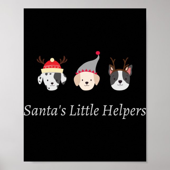 Cute Christmas Animal T Shirt  Poster (Vorne)