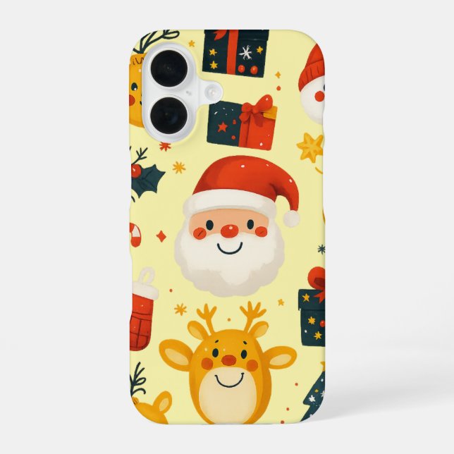 Cute Christmas Case iPhone 16 Hülle (Rückseite)
