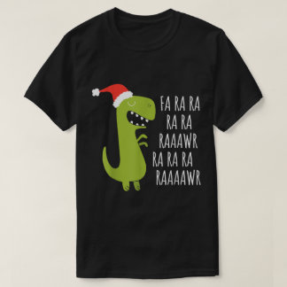 Cute Christmas Dino Raaawr Humor T-Shirt