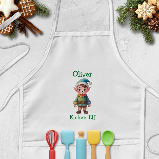 Cute Christmas Elf Personalized Kinderschürze (Von Creator hochgeladen)