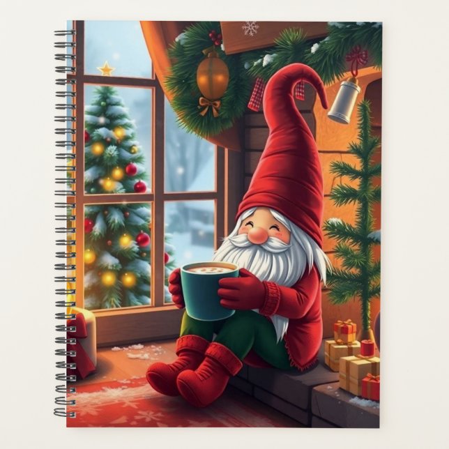 Cute Christmas gnome Planer (Vorderseite)