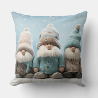 Cute Christmas Gnome Throw Pillow Kissen