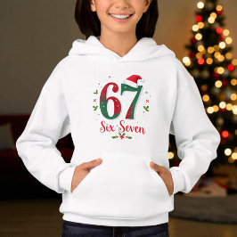 Cute Christmas Meme Six Seven 67 6 7 Holiday Hoodie