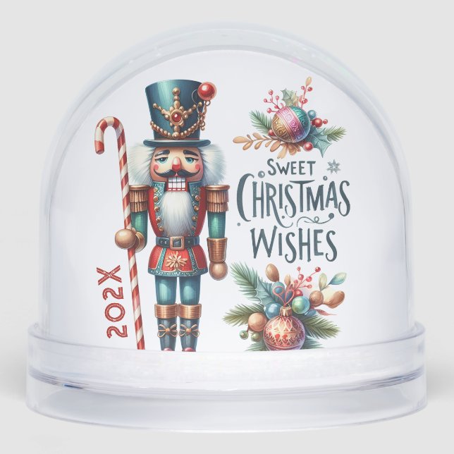 Cute Christmas Nutcracker  Snow Globes Schneekugeln (Vorderseite)
