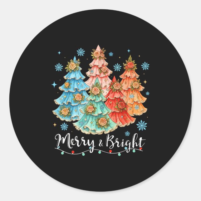 Cute Christmas Pajamas Family Matching Xmas Men Wo Runder Aufkleber (Vorderseite)