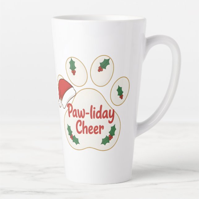 Cute Christmas Pet Paw Milchtasse (Rechts)