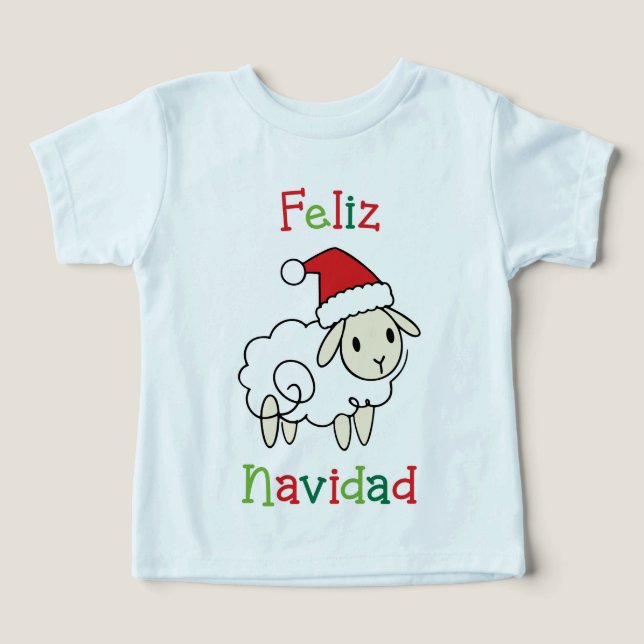 Cute Christmas Sheep – Feliz Navidad (Design Vorderseite)