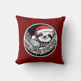 Cute Christmas Sloth Pillow Kissen