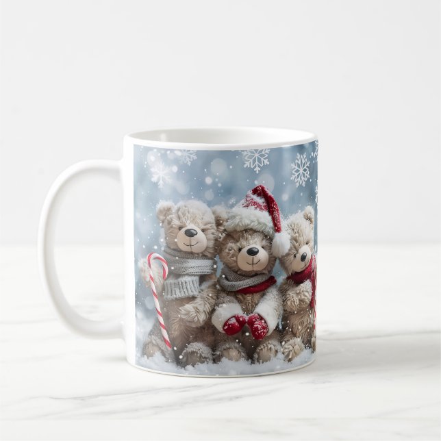 Cute Christmas Teddy Bear Mug | Cozy Holiday Mug Kaffeetasse (Links)