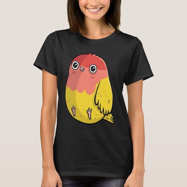 Cute Chubby Lutino Lovebird  For Bird T-Shirt (Vorderseite)