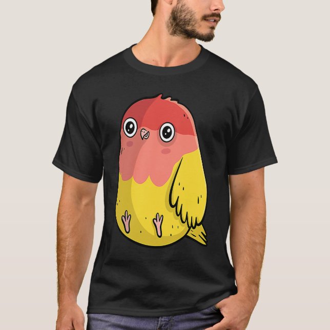 Cute Chubby Lutino Lovebird  For Bird T-Shirt (Vorderseite)