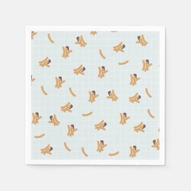 Cute Churros Paper Napkins Serviette (Vorderseite)