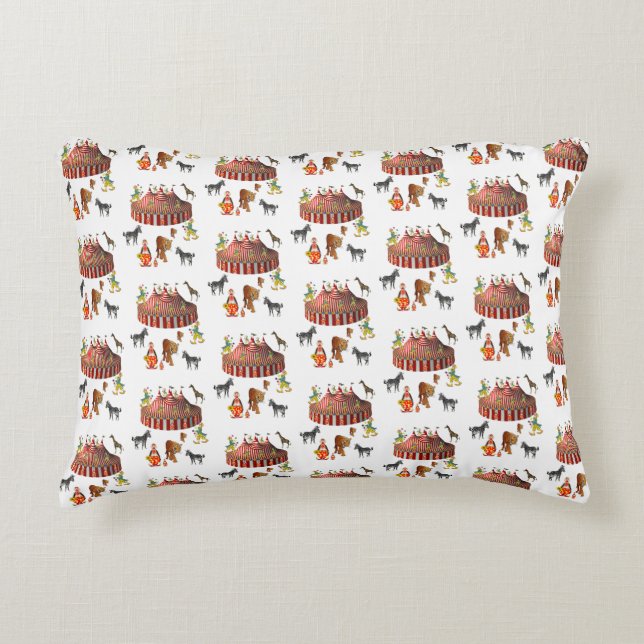 Cute Circus Decorative Throw Pillow Dekokissen (Vorderseite)