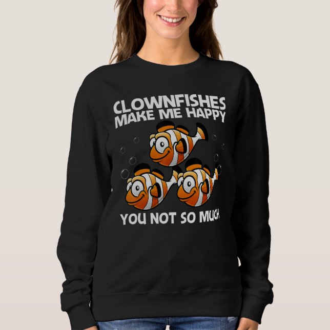 Cute Clownfish For Men Women Anemonefish Sea Anima Sweatshirt (Vorderseite)